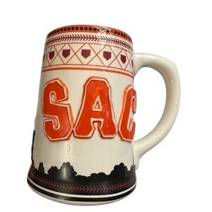 Orange and Black Ceramic Mug